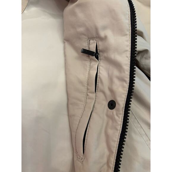 Eddie Bauer Jacket Adult Women's XS Beige Nylon Hooded Full Zip Rain Coat - Picture 5 of 9